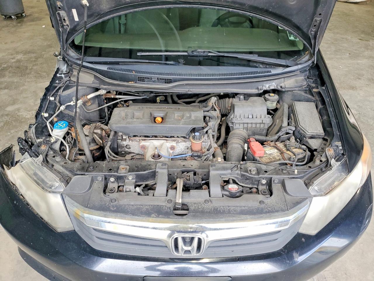 2012 Honda Civic Lx Black vin: JHMFB2F5XCS004437