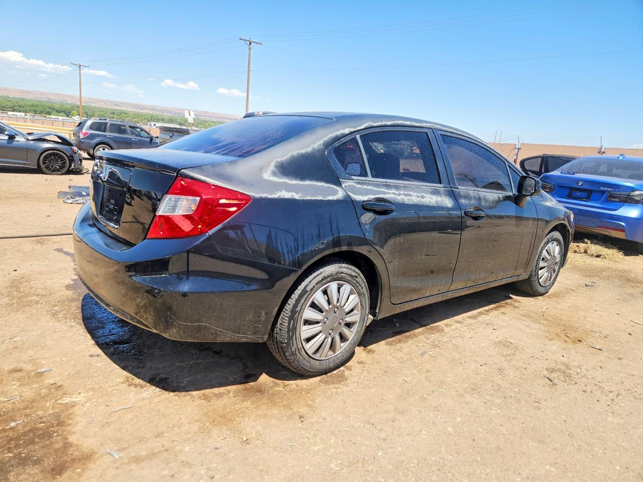 2012 Honda Civic Lx Черный vin: JHMFB2F5XCS005734
