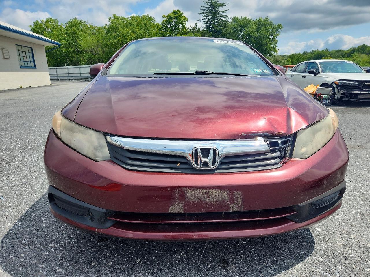 2012 Honda Civic Ex Maroon vin: JHMFB2F87CS003403