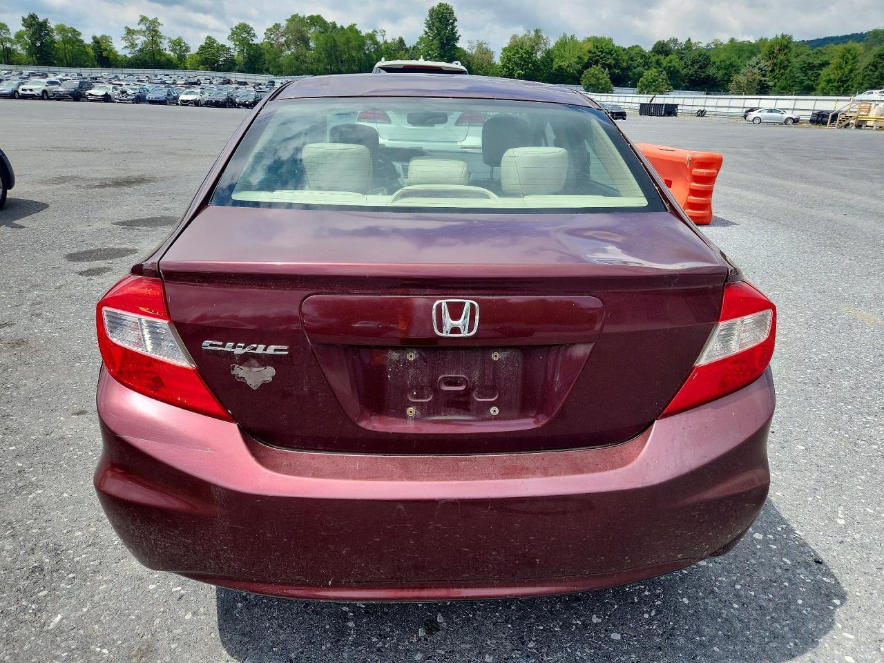 2012 Honda Civic Ex Maroon vin: JHMFB2F87CS003403