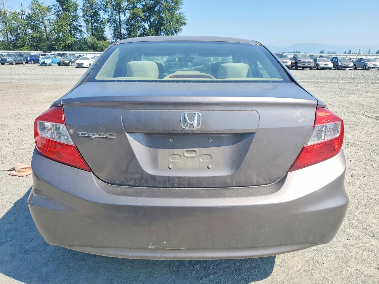 2012 Honda Civic Ex Gray vin: JHMFB2F87CS006494