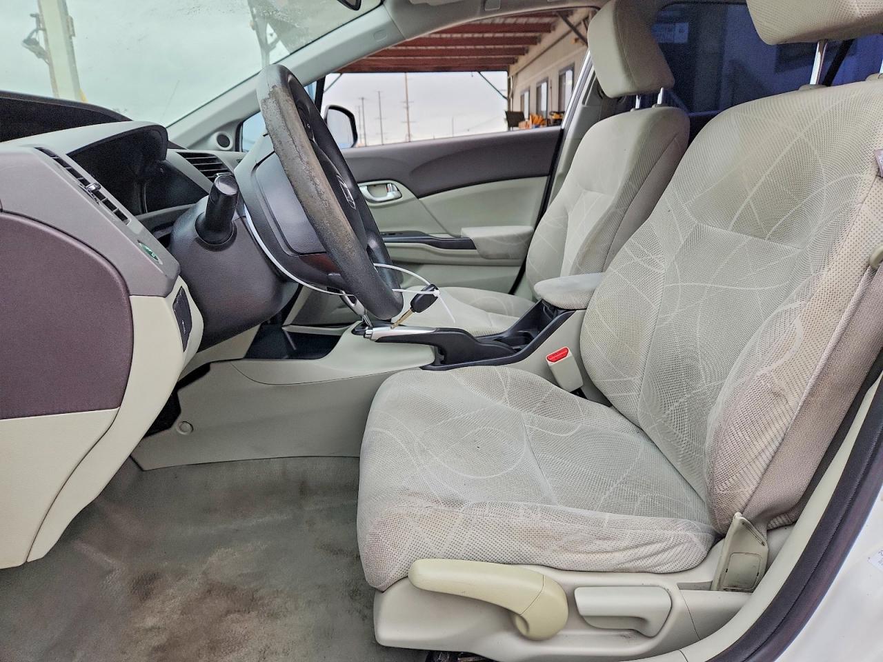 2012 Honda Civic Ex White vin: JHMFB2F89CS006271
