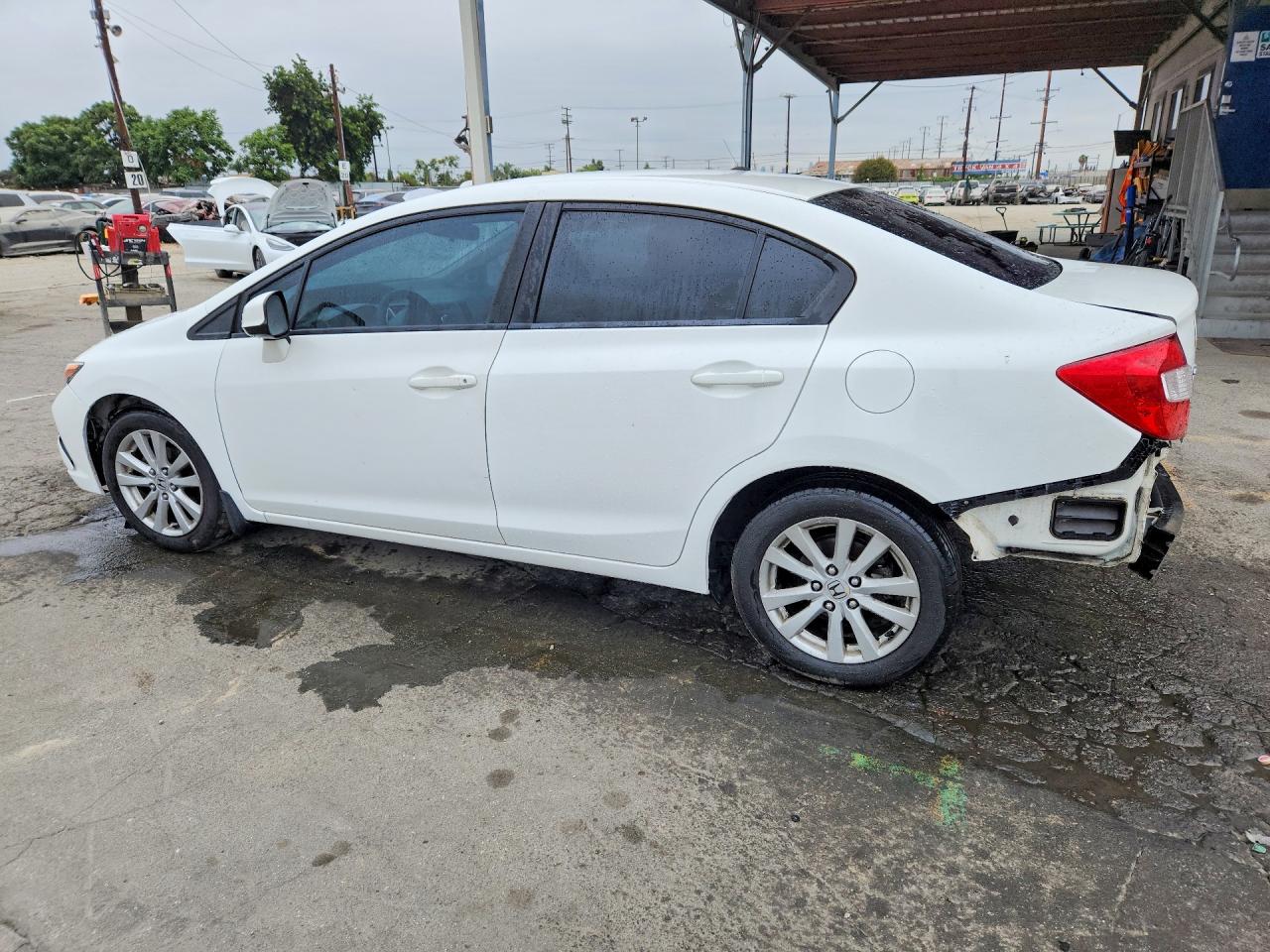 2012 Honda Civic Ex White vin: JHMFB2F89CS006271