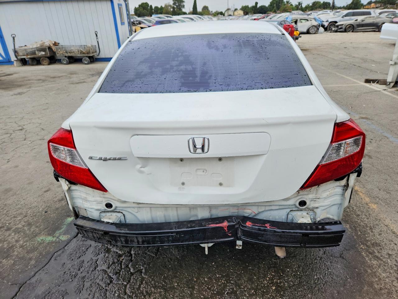 2012 Honda Civic Ex White vin: JHMFB2F89CS006271