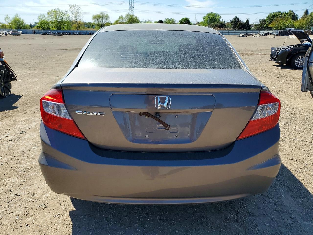 2012 Honda Civic Ex Gray vin: JHMFB2F8XCS003377