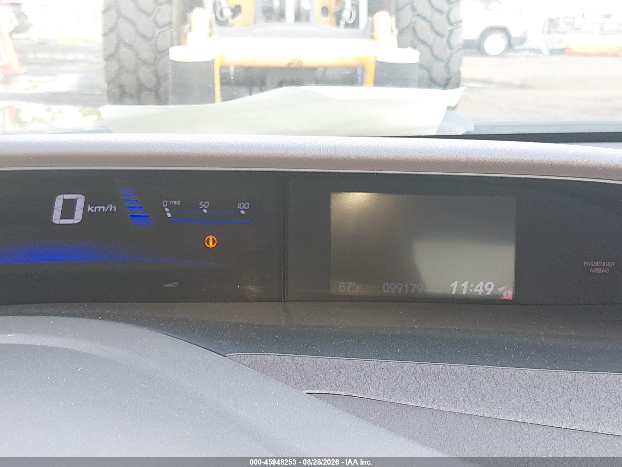 2012 Honda Civic Hybrid   Light Blue vin: JHMFB4F20CS008837