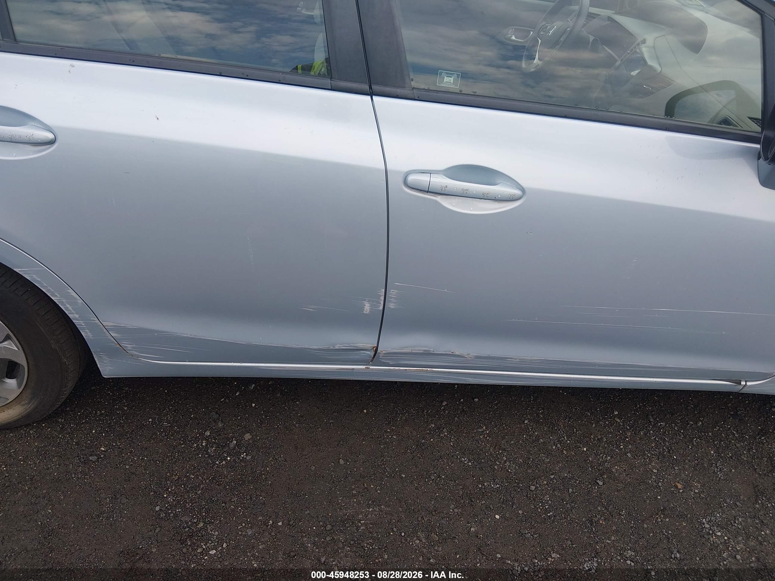2012 Honda Civic Hybrid   Light Blue vin: JHMFB4F20CS008837