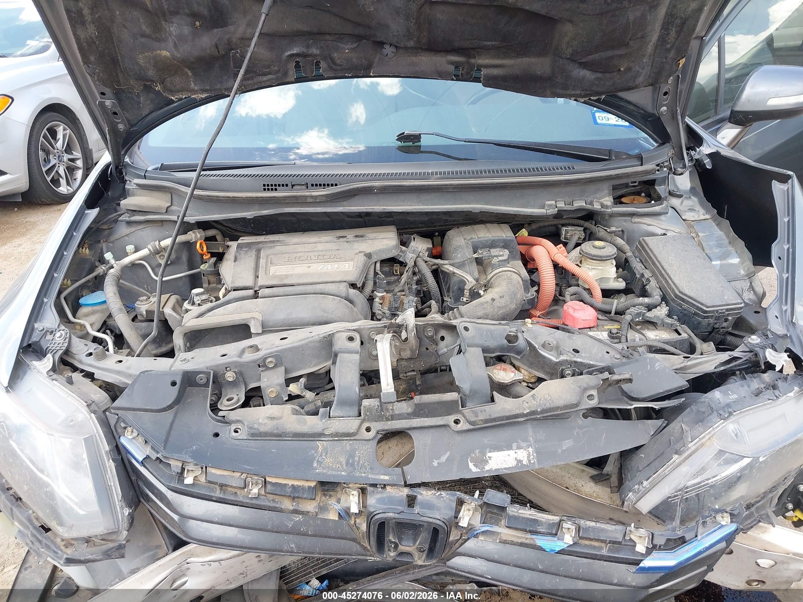 2012 Honda Civic Hybrid Gray vin: JHMFB4F21CS002898