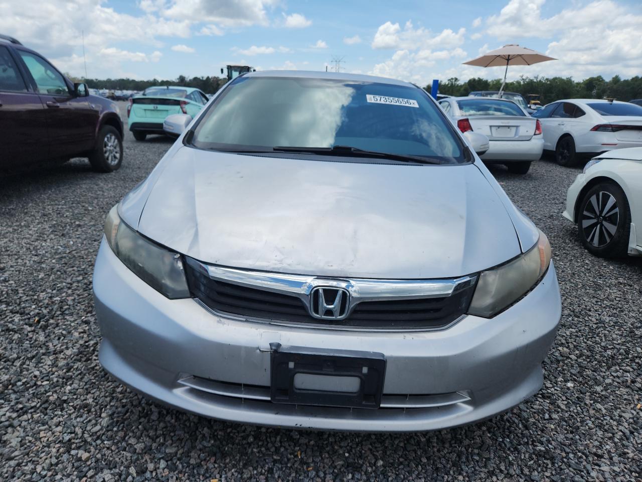 2012 Honda Civic Hybrid Silver vin: JHMFB4F21CS008751