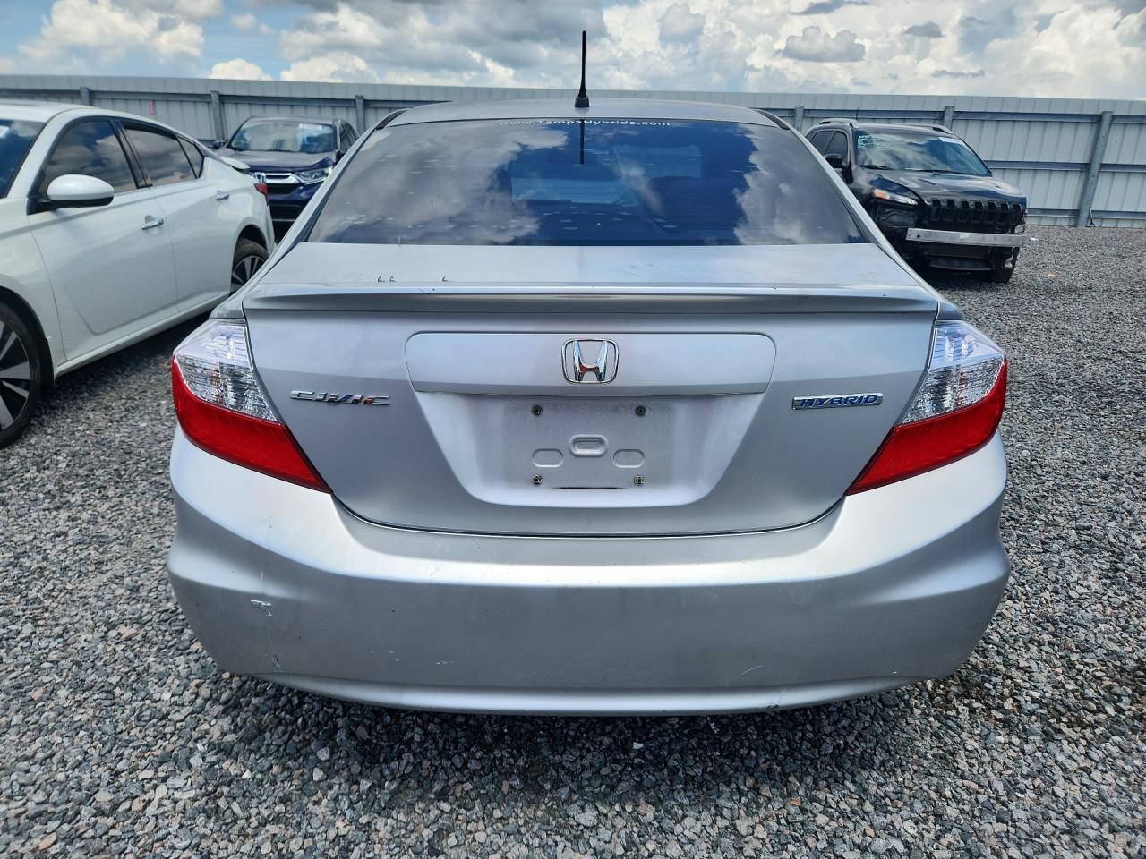 2012 Honda Civic Hybrid Silver vin: JHMFB4F21CS008751