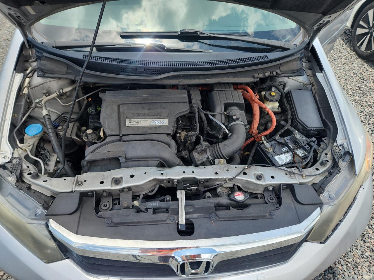 2012 Honda Civic Hybrid Silver vin: JHMFB4F21CS008751