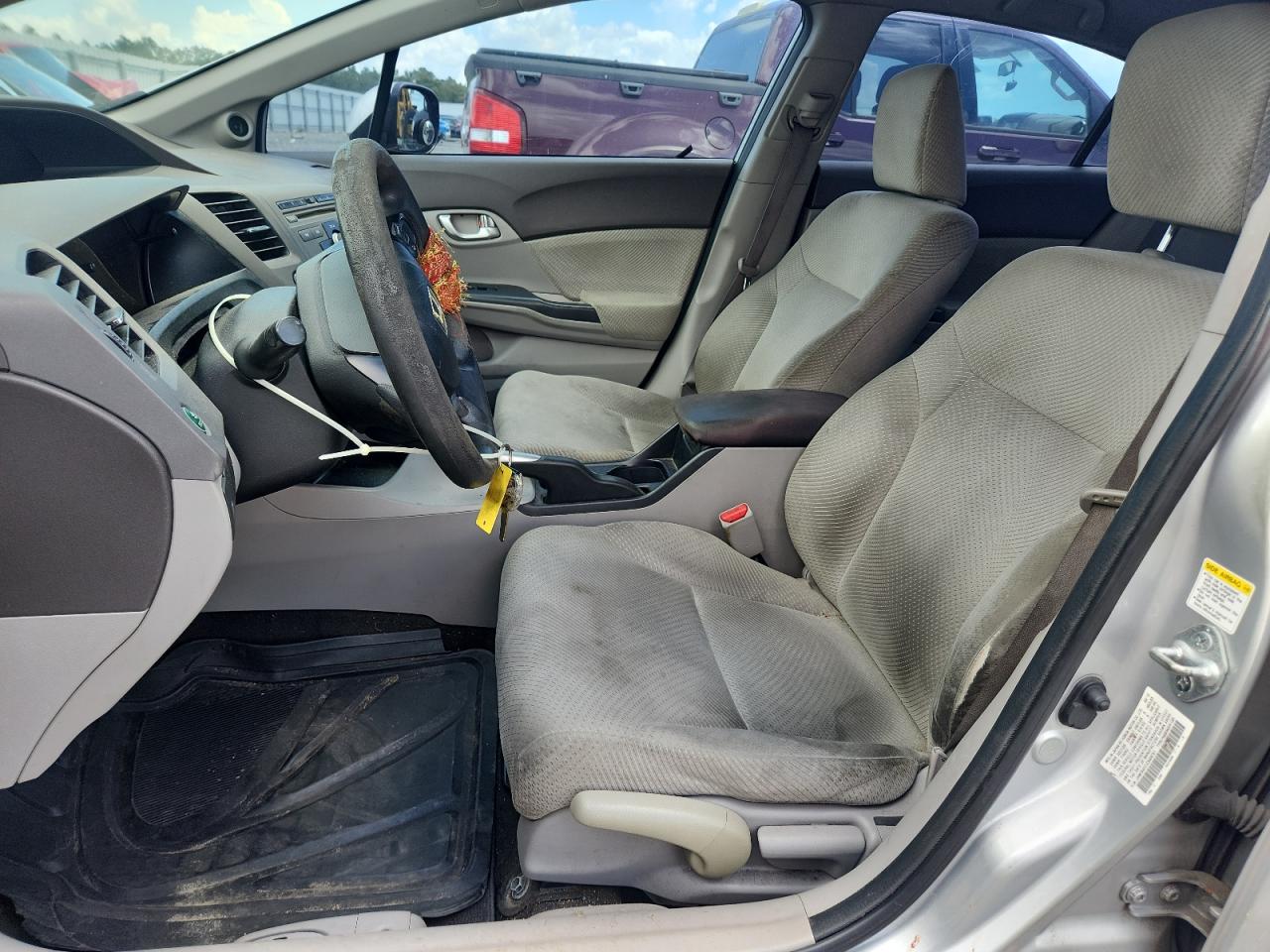 2012 Honda Civic Hybrid Silver vin: JHMFB4F21CS008751