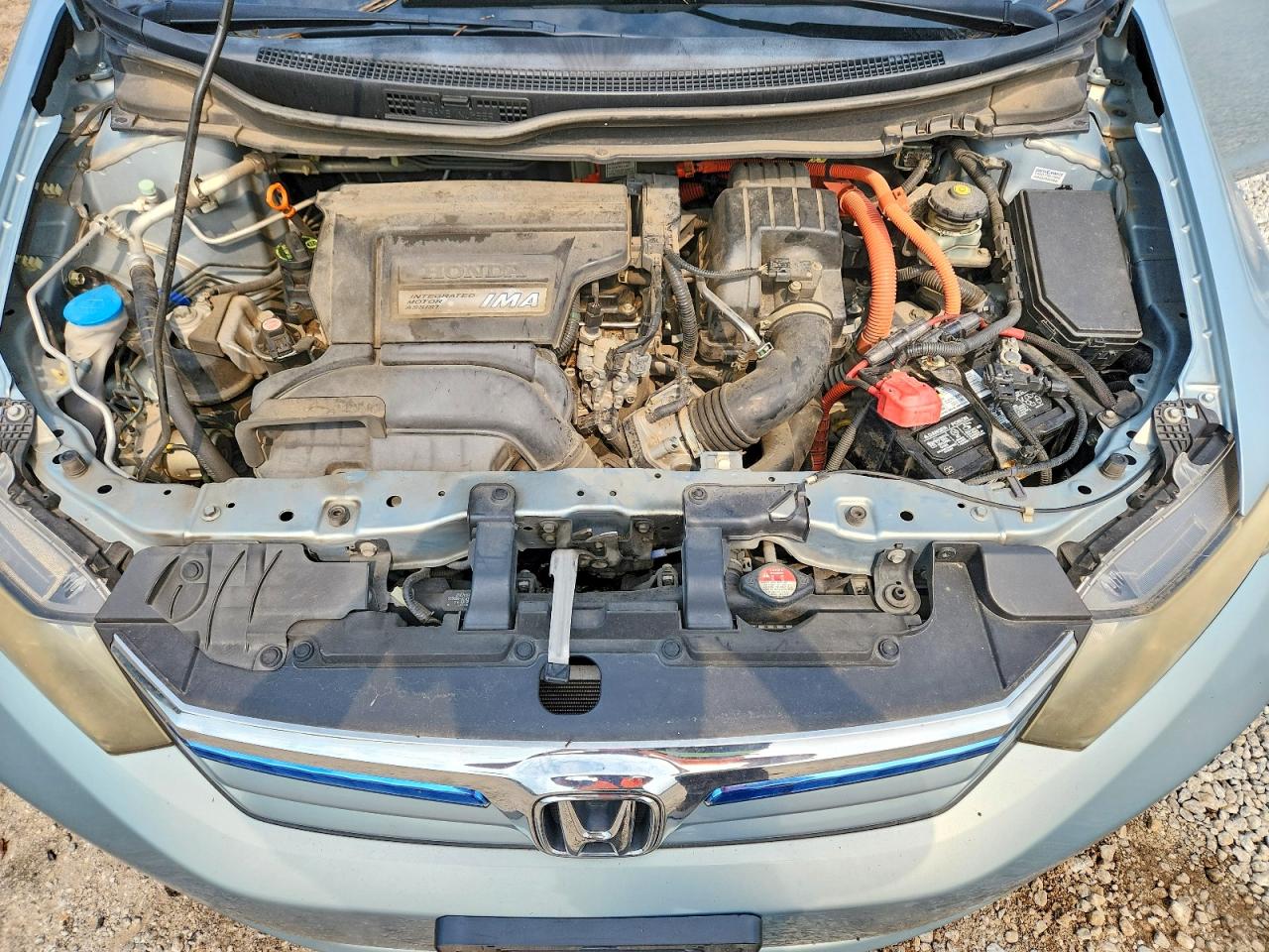 2012 Honda Civic Hybrid Blue vin: JHMFB4F22CS001288