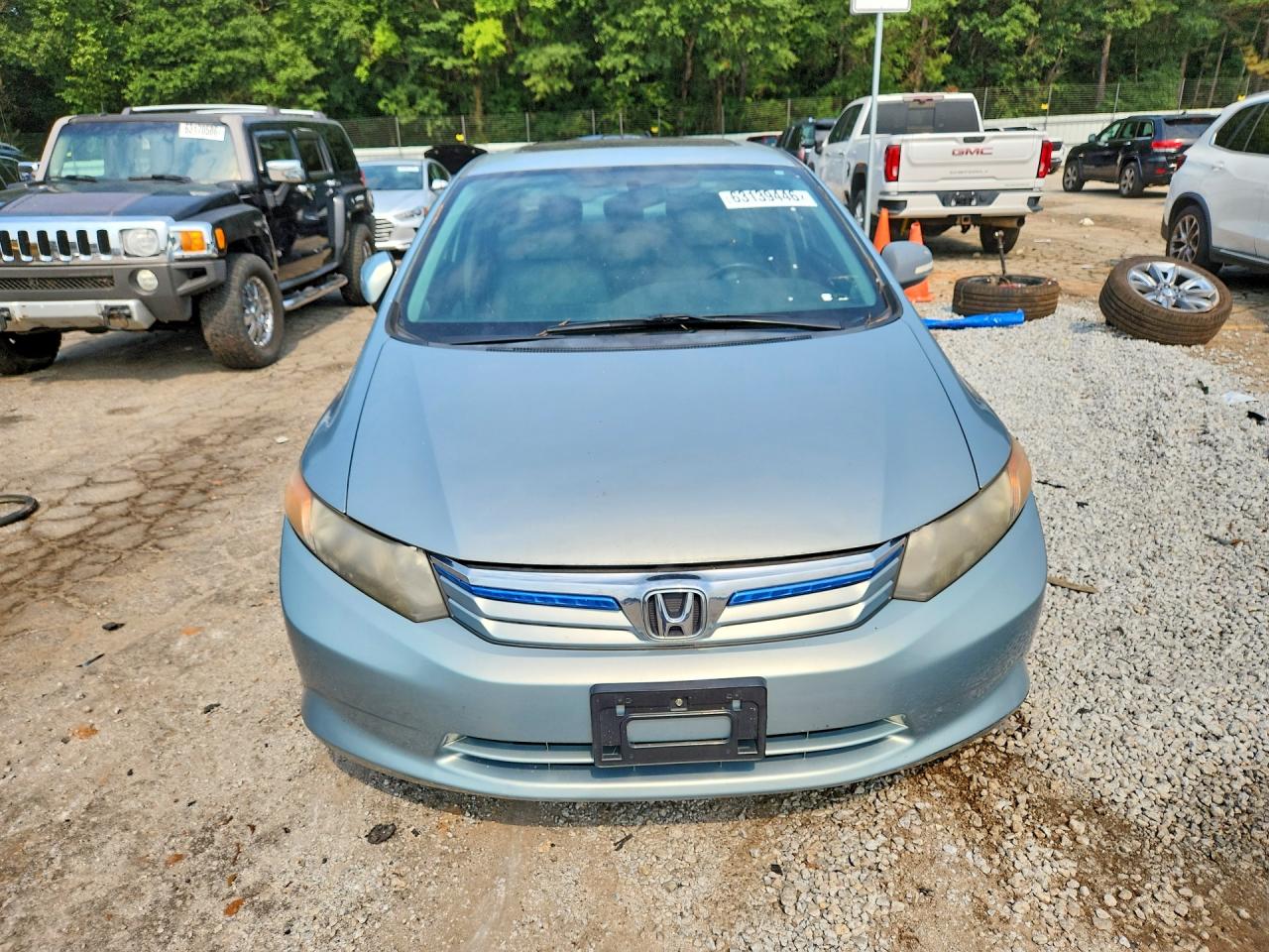 2012 Honda Civic Hybrid Blue vin: JHMFB4F22CS001288