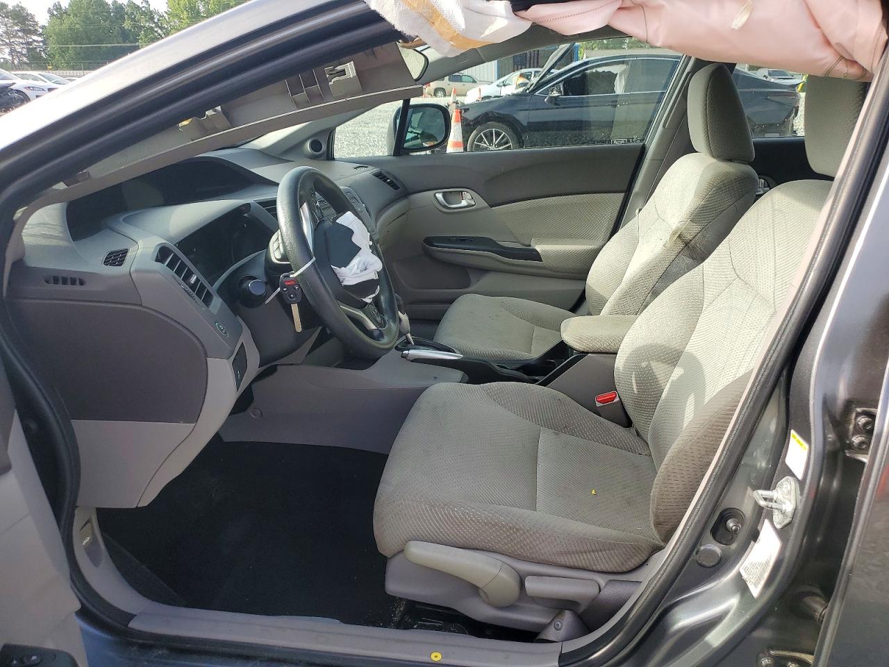 2012 Honda Civic Hybrid Gray vin: JHMFB4F22CS003607