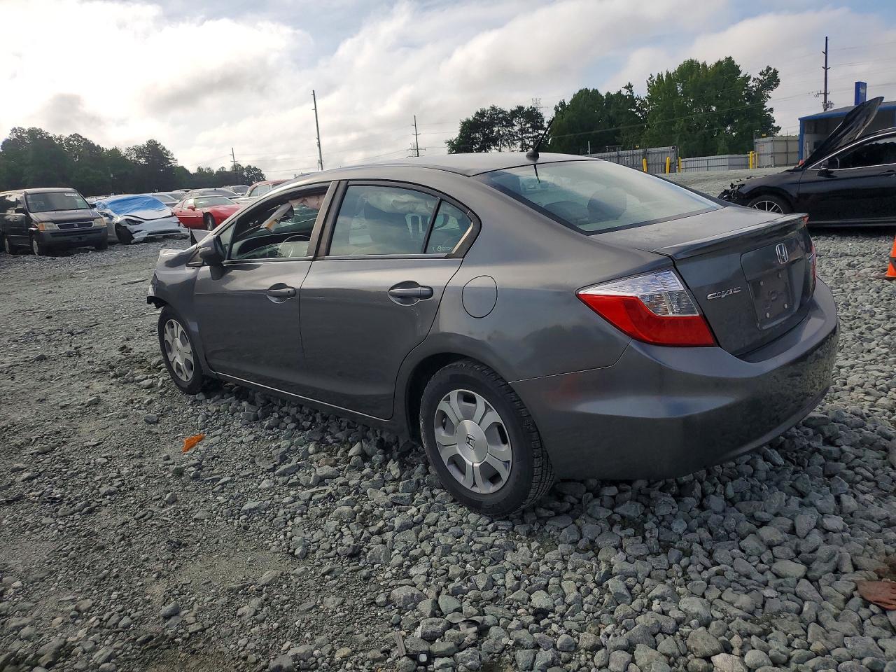 2012 Honda Civic Hybrid Gray vin: JHMFB4F22CS003607