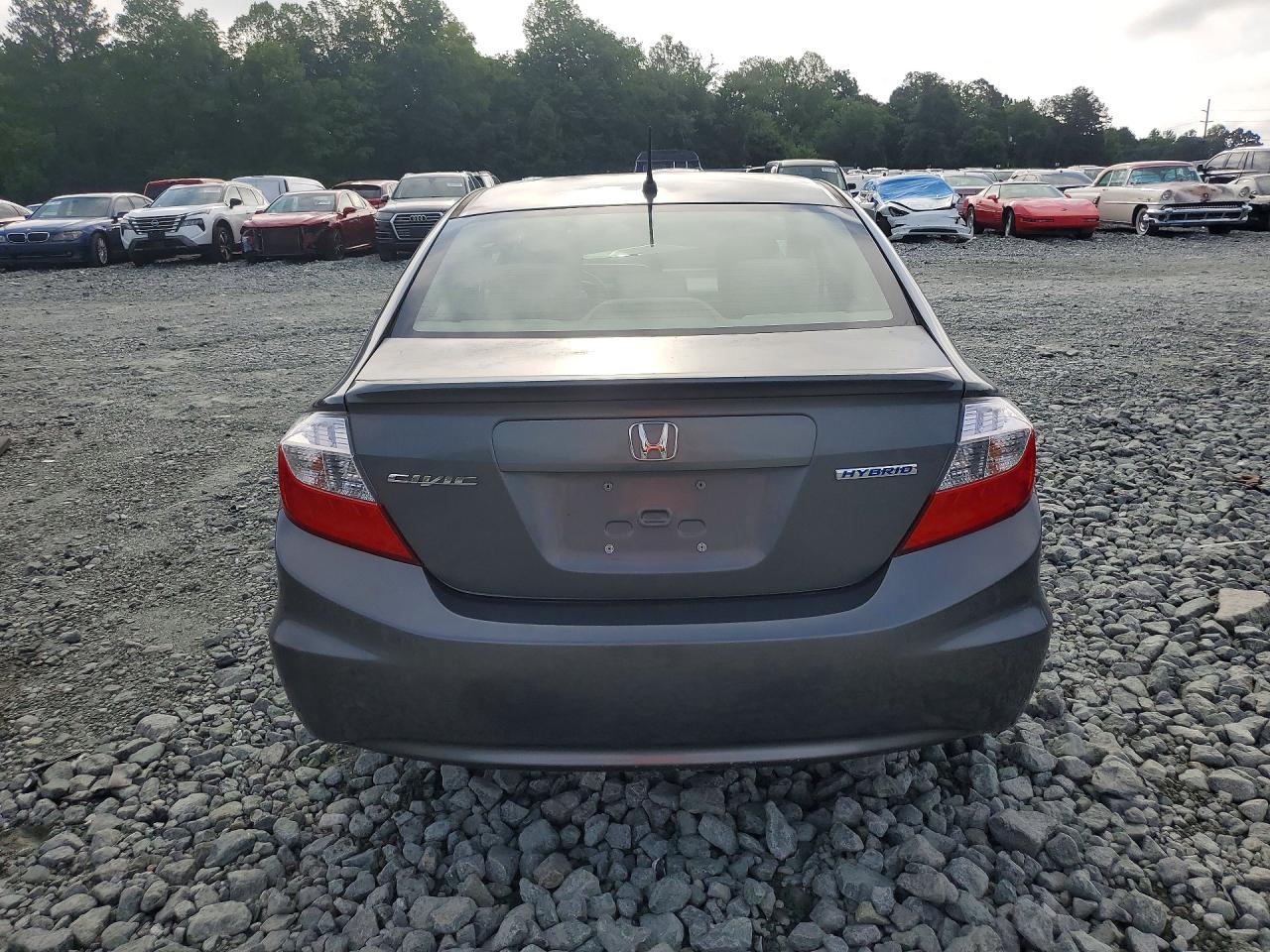 2012 Honda Civic Hybrid Gray vin: JHMFB4F22CS003607