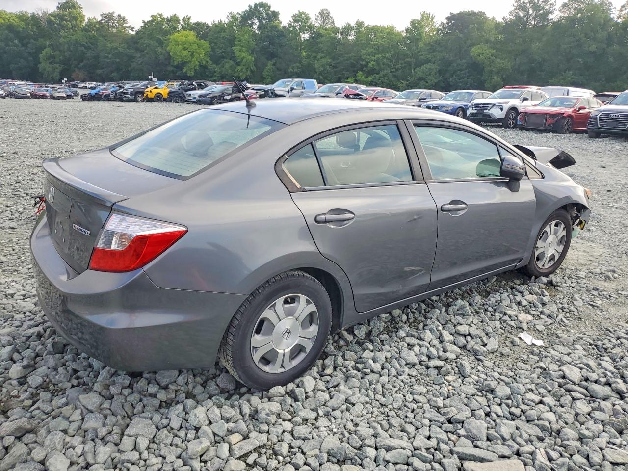 2012 Honda Civic Hybrid Gray vin: JHMFB4F22CS003607