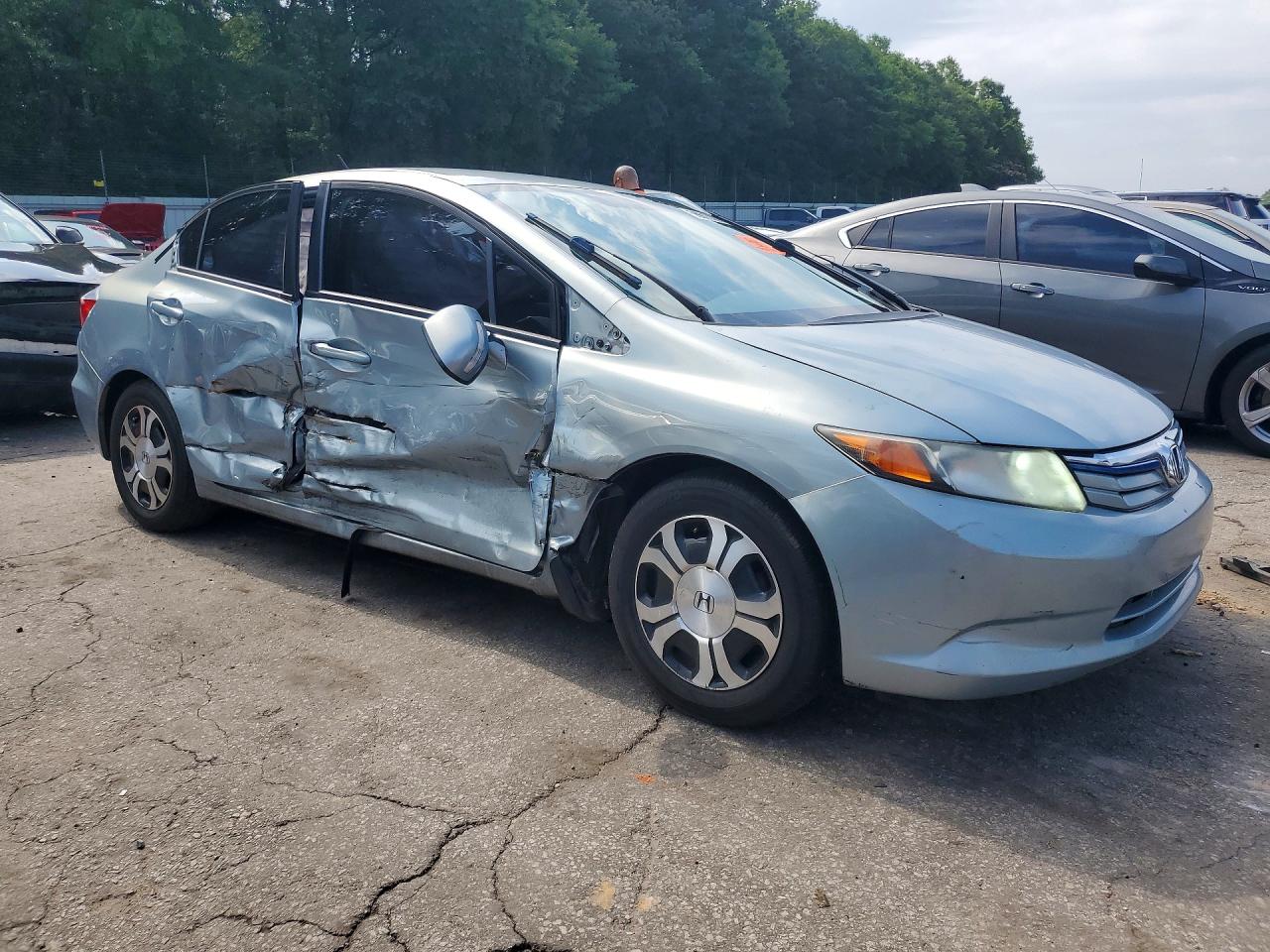 2012 Honda Civic Hybrid Blue vin: JHMFB4F22CS010993