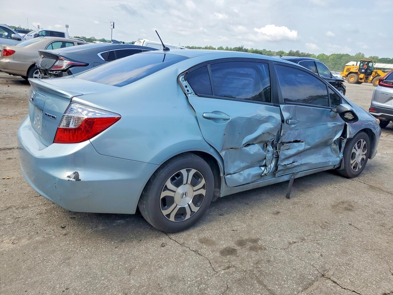 2012 Honda Civic Hybrid Blue vin: JHMFB4F22CS010993
