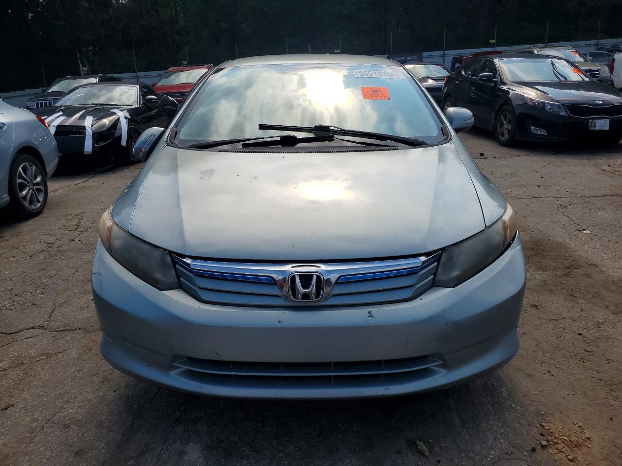2012 Honda Civic Hybrid Blue vin: JHMFB4F22CS010993