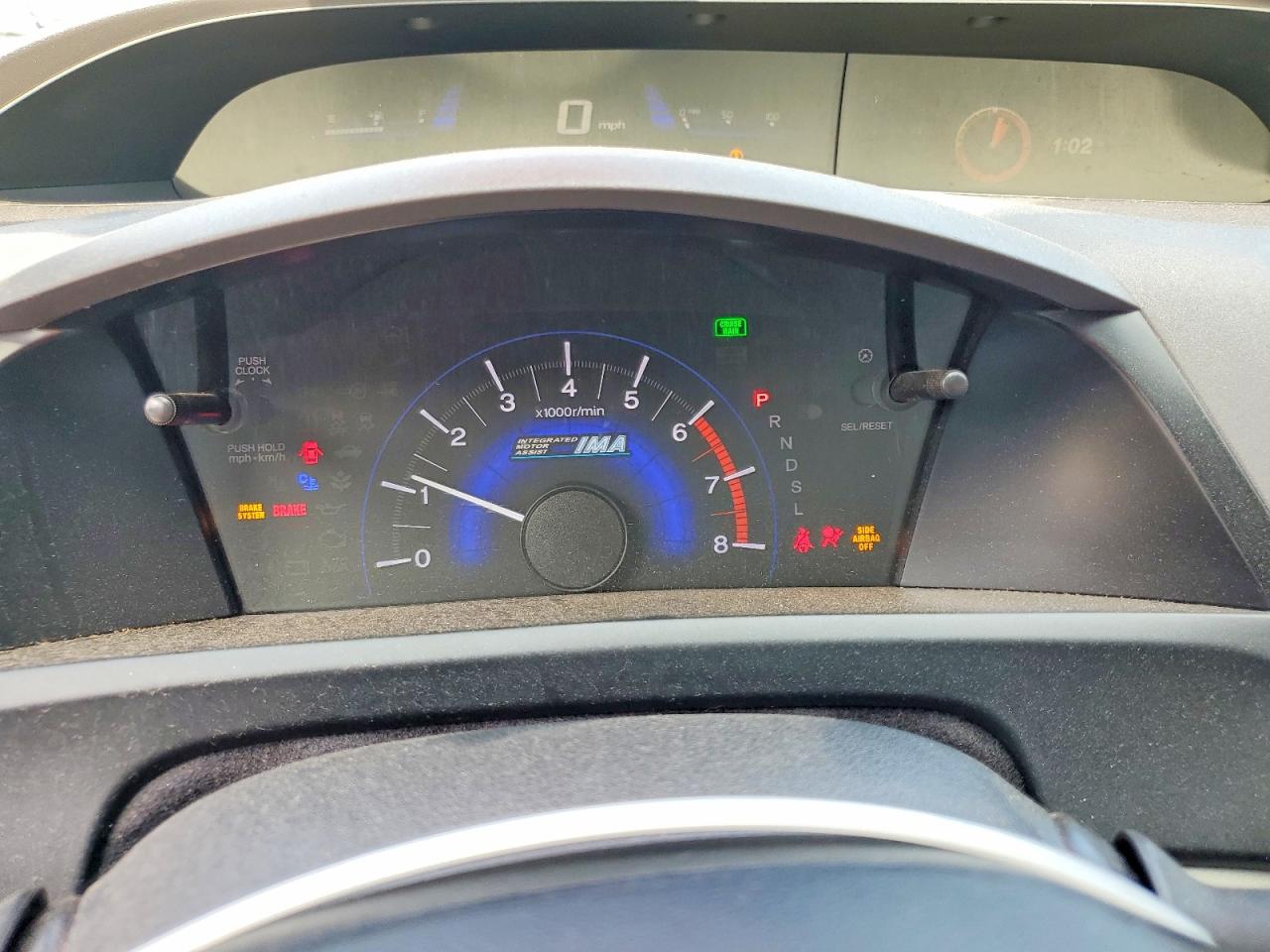 2012 Honda Civic Hybrid Blue vin: JHMFB4F22CS010993