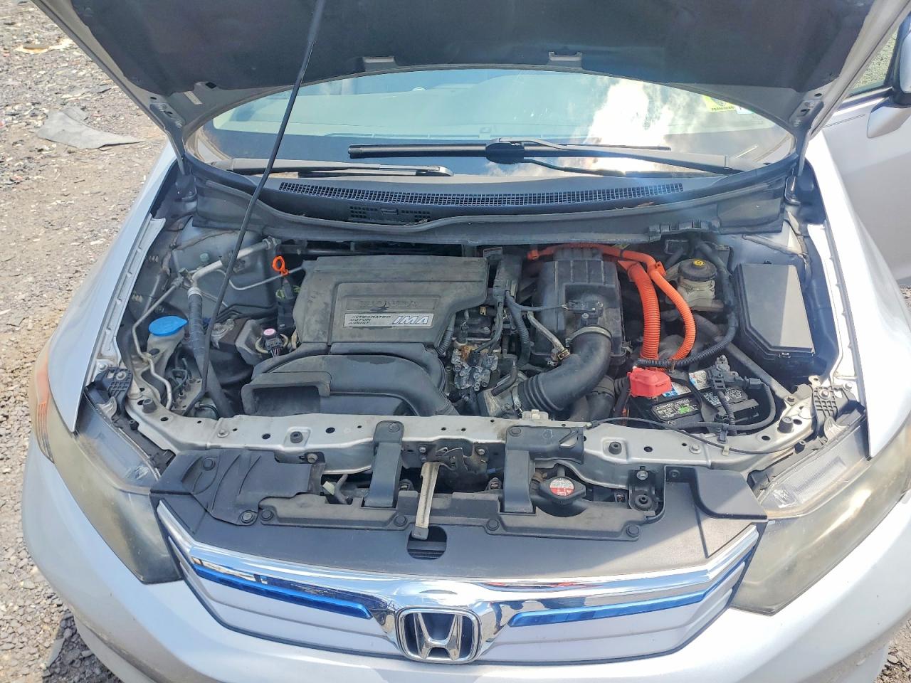 2012 Honda Civic Hybrid Silver vin: JHMFB4F22CS011447