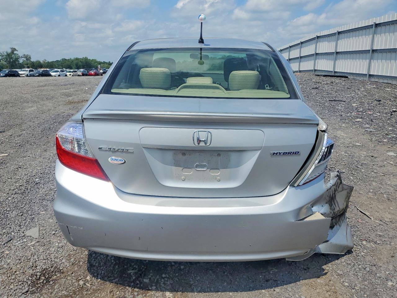 2012 Honda Civic Hybrid Silver vin: JHMFB4F22CS011447