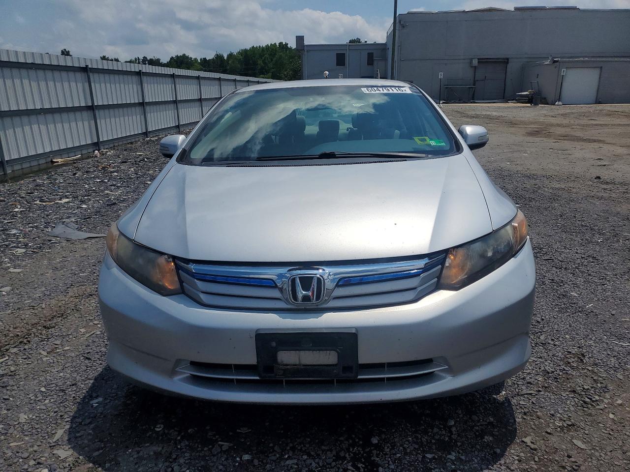 2012 Honda Civic Hybrid Silver vin: JHMFB4F22CS011447