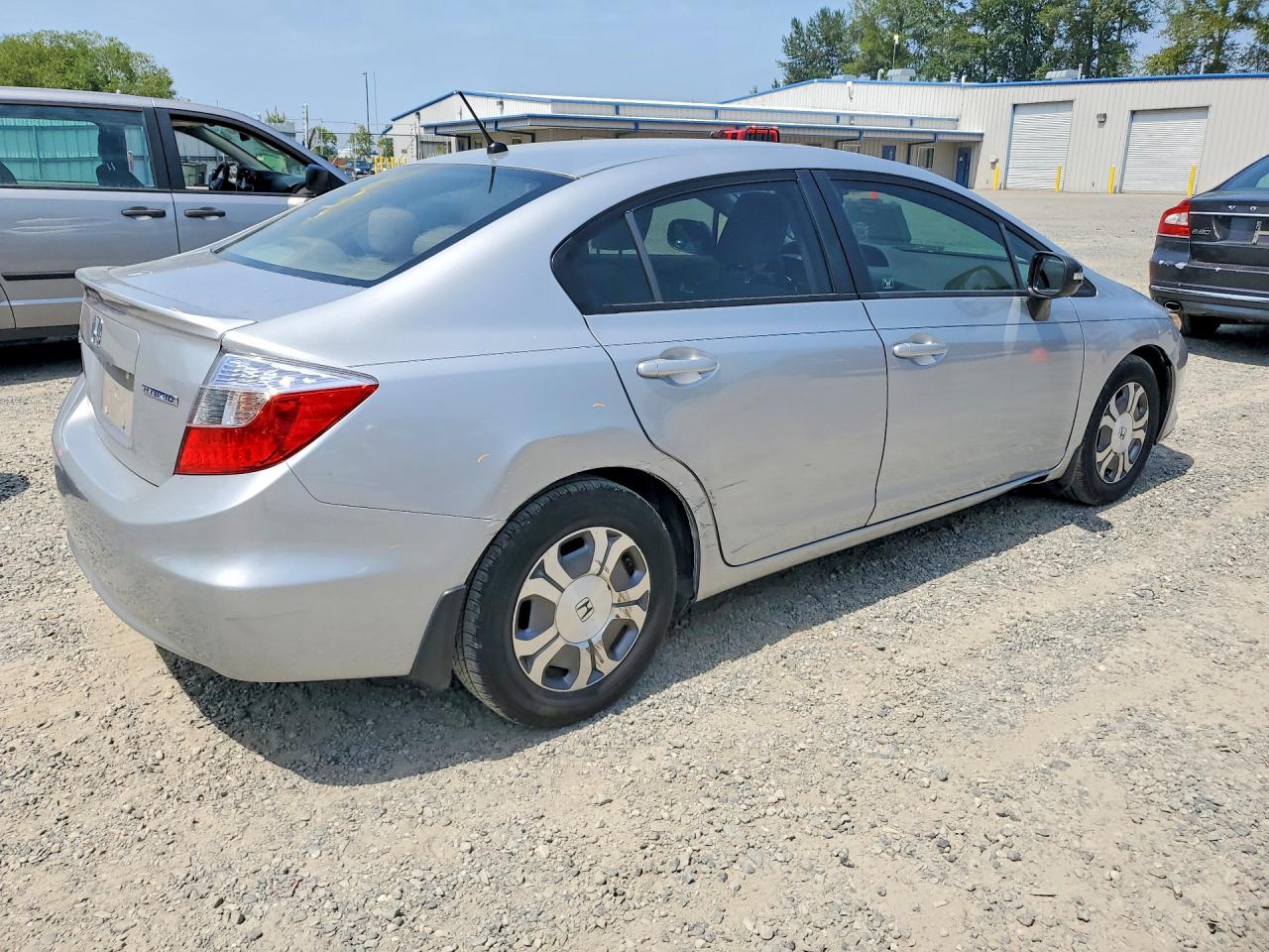 2012 Honda Civic Hybrid Silver vin: JHMFB4F23CS002854