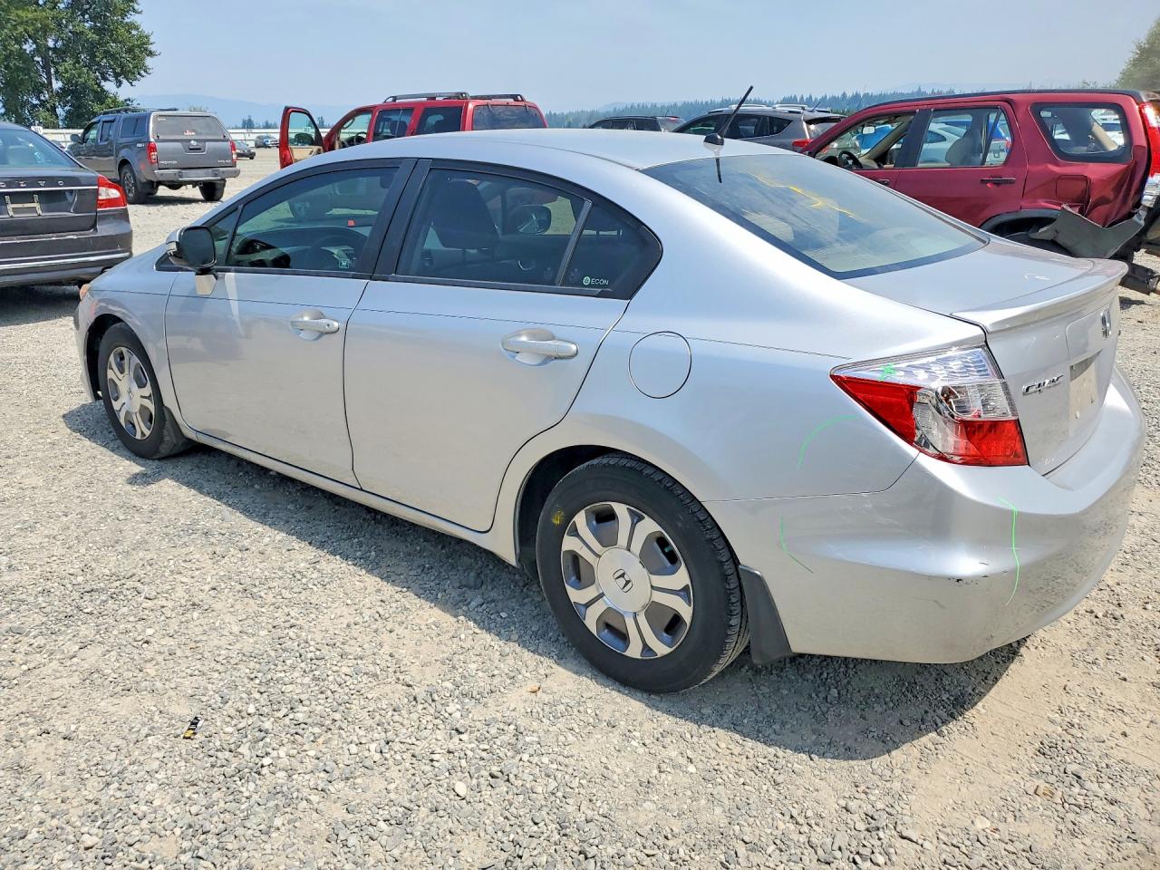 2012 Honda Civic Hybrid Silver vin: JHMFB4F23CS002854