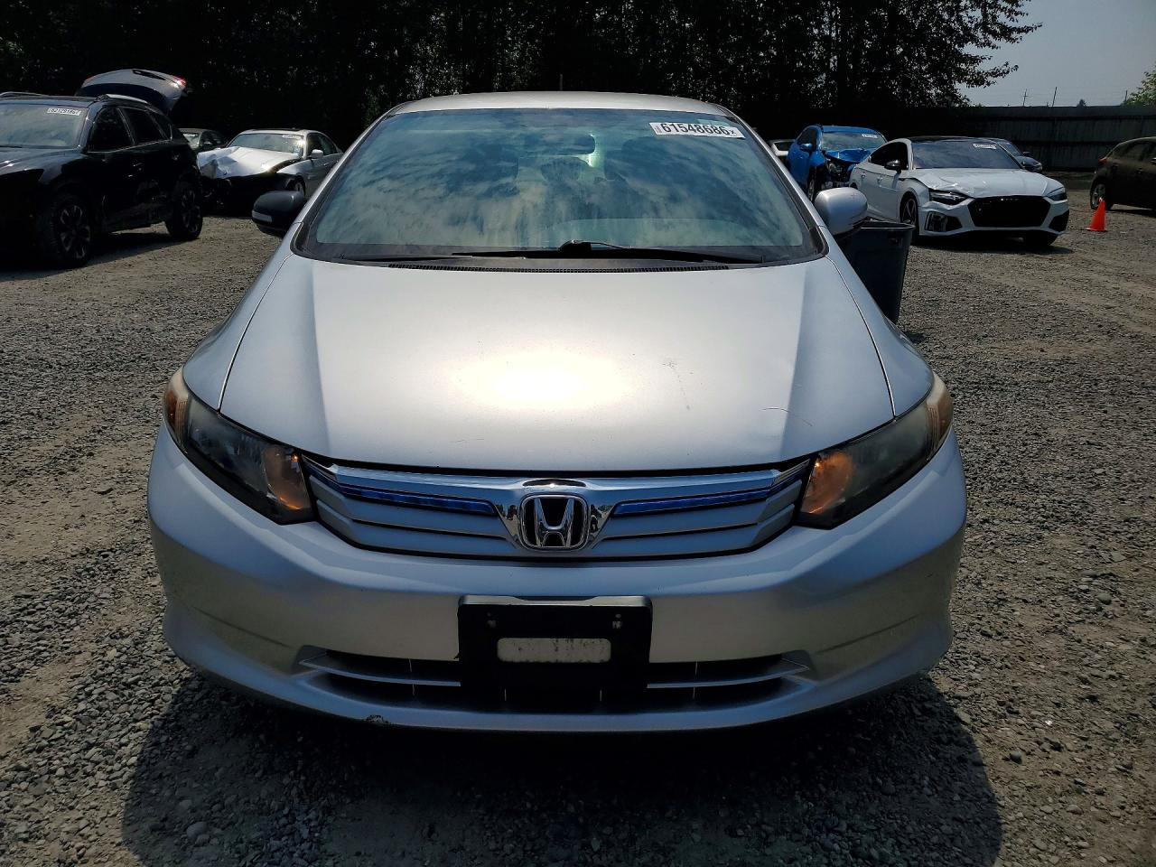 2012 Honda Civic Hybrid Silver vin: JHMFB4F23CS002854