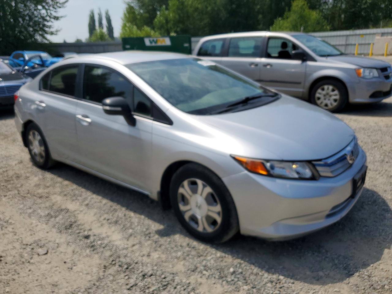 2012 Honda Civic Hybrid Silver vin: JHMFB4F23CS002854