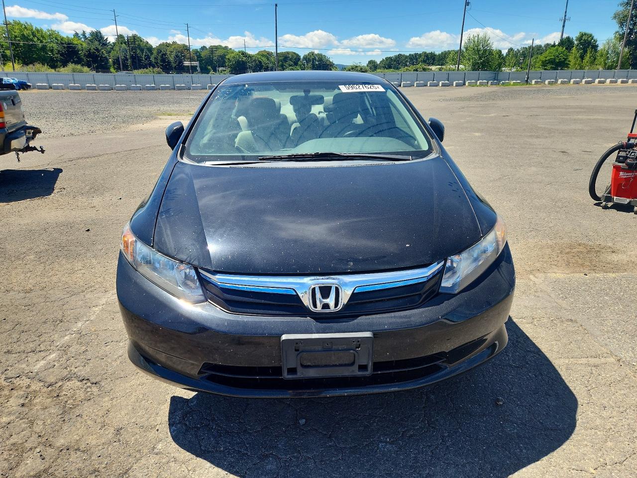2012 Honda Civic Hybrid Black vin: JHMFB4F23CS006063