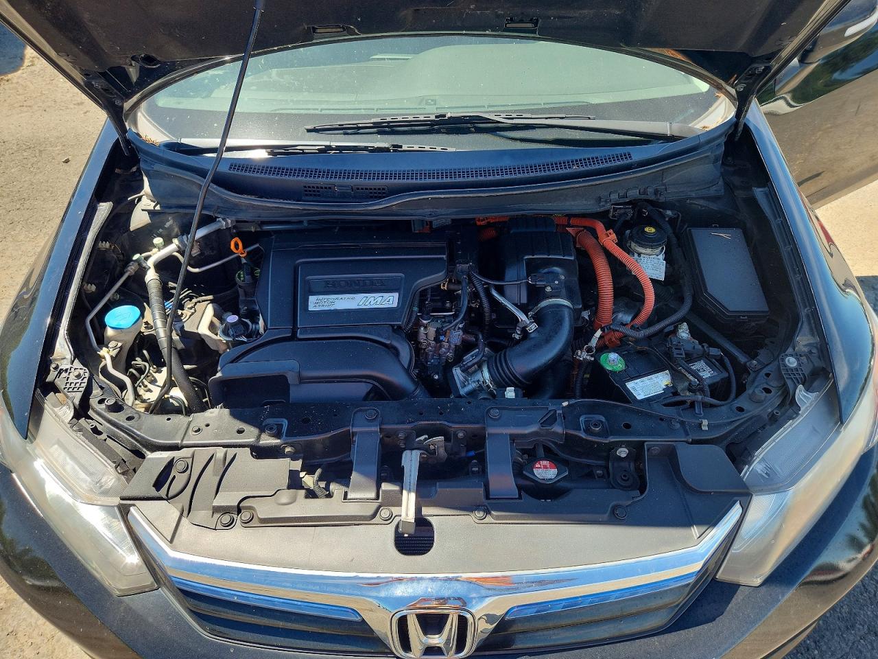 2012 Honda Civic Hybrid Black vin: JHMFB4F23CS006063