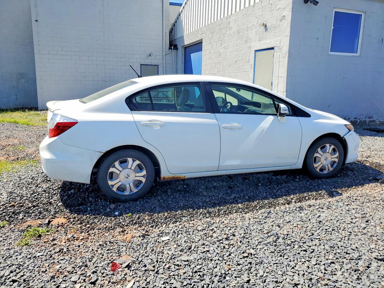 2012 Honda Civic Hybrid White vin: JHMFB4F23CS010047