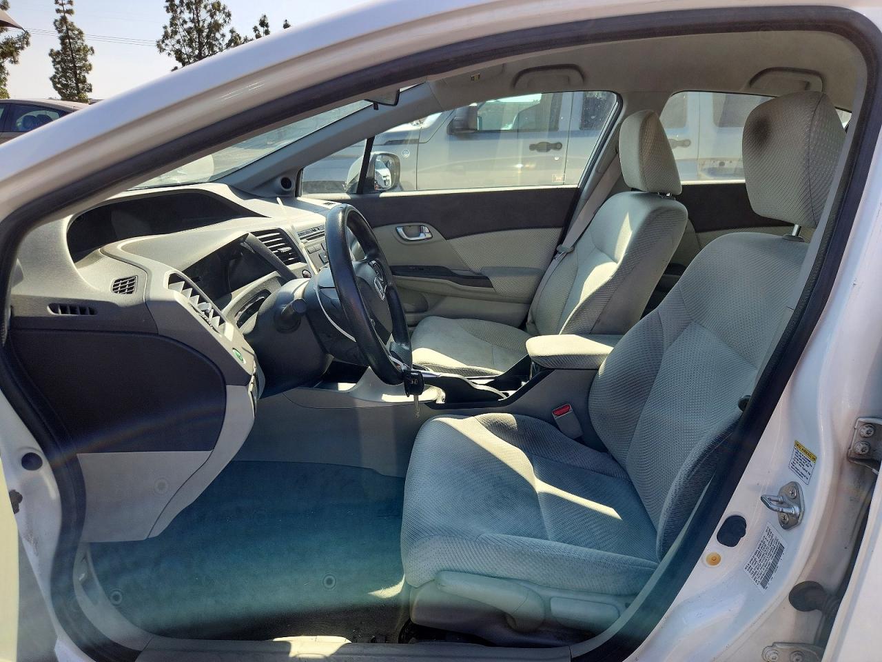 2012 Honda Civic Hybrid White vin: JHMFB4F23CS010663