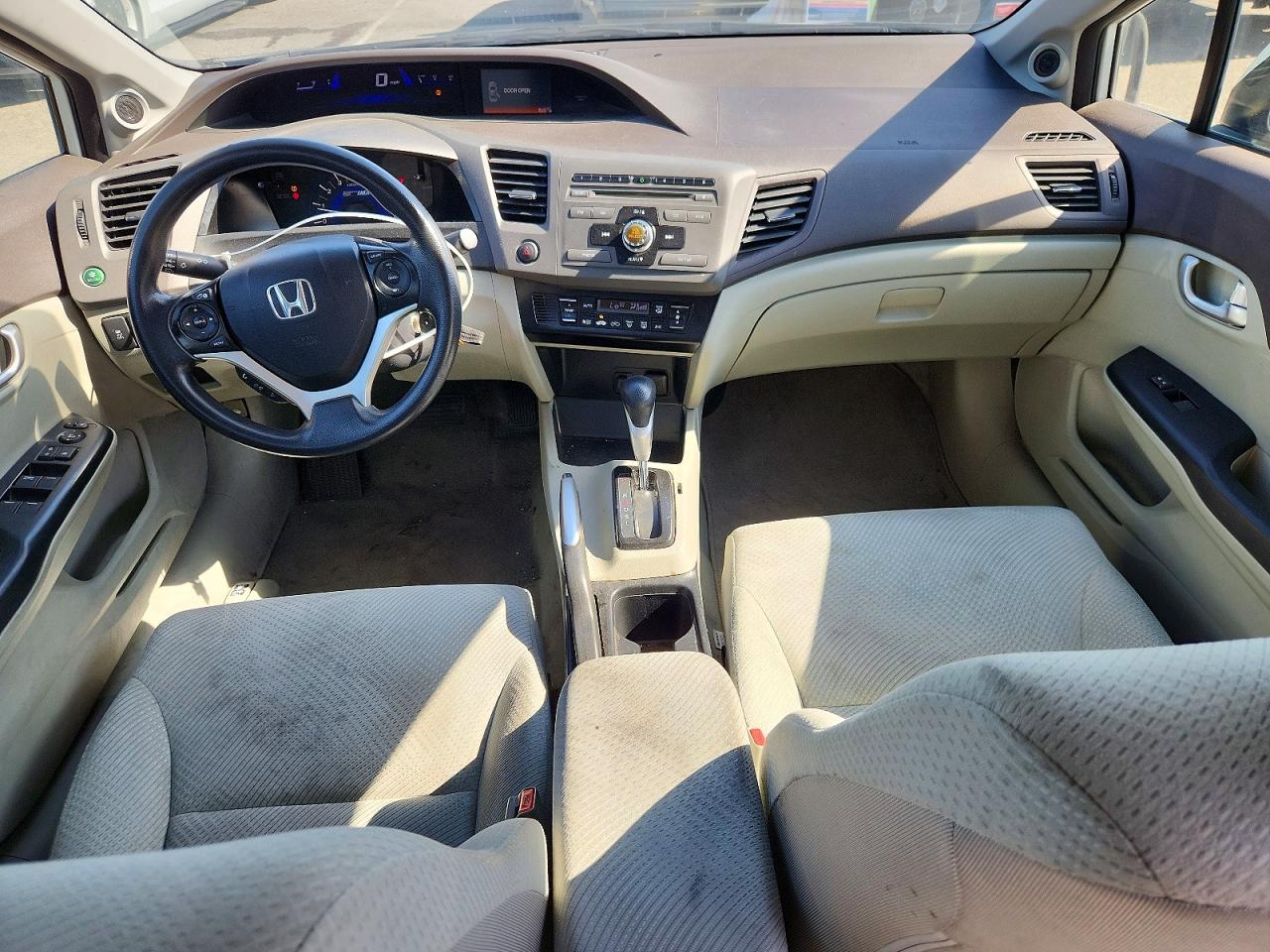 2012 Honda Civic Hybrid White vin: JHMFB4F23CS010663