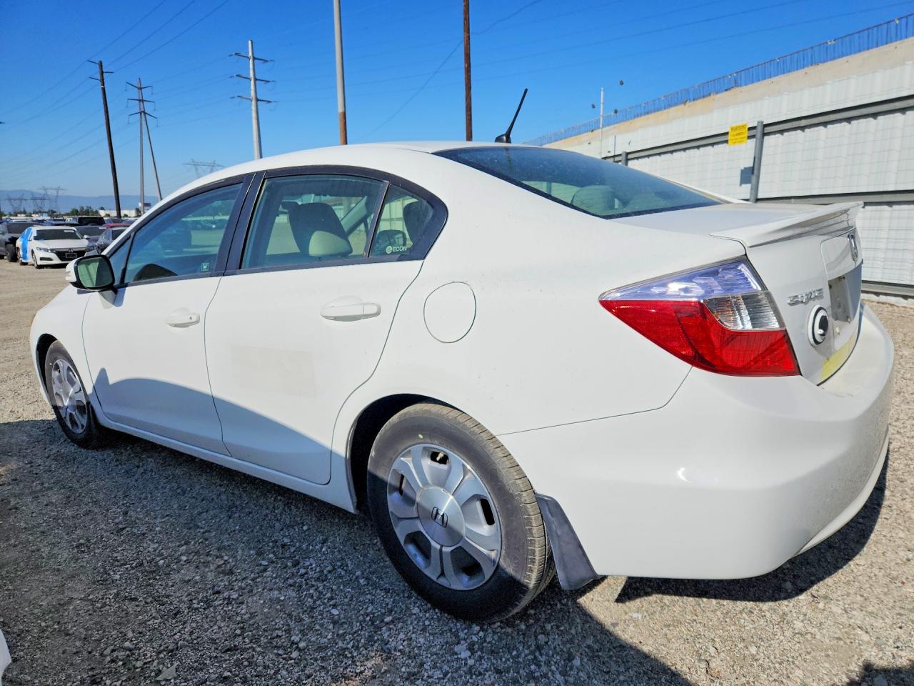 2012 Honda Civic Hybrid White vin: JHMFB4F23CS010663