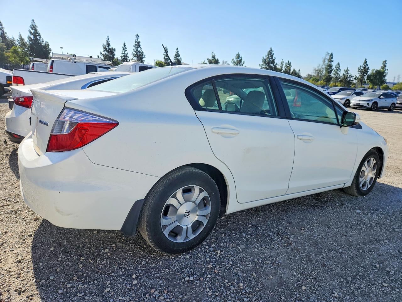 2012 Honda Civic Hybrid White vin: JHMFB4F23CS010663