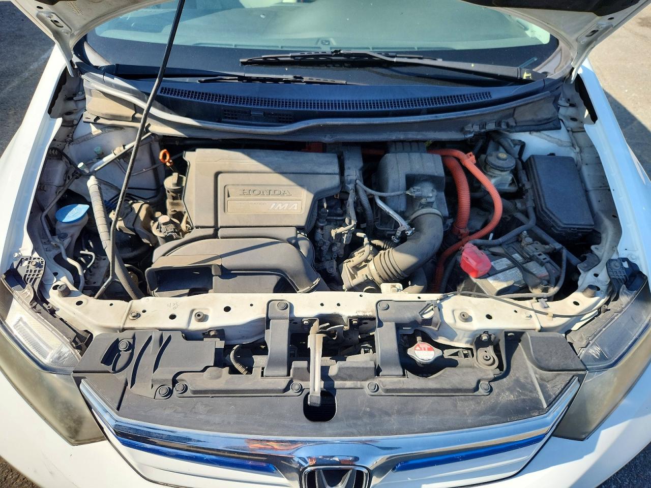 2012 Honda Civic Hybrid White vin: JHMFB4F23CS010663