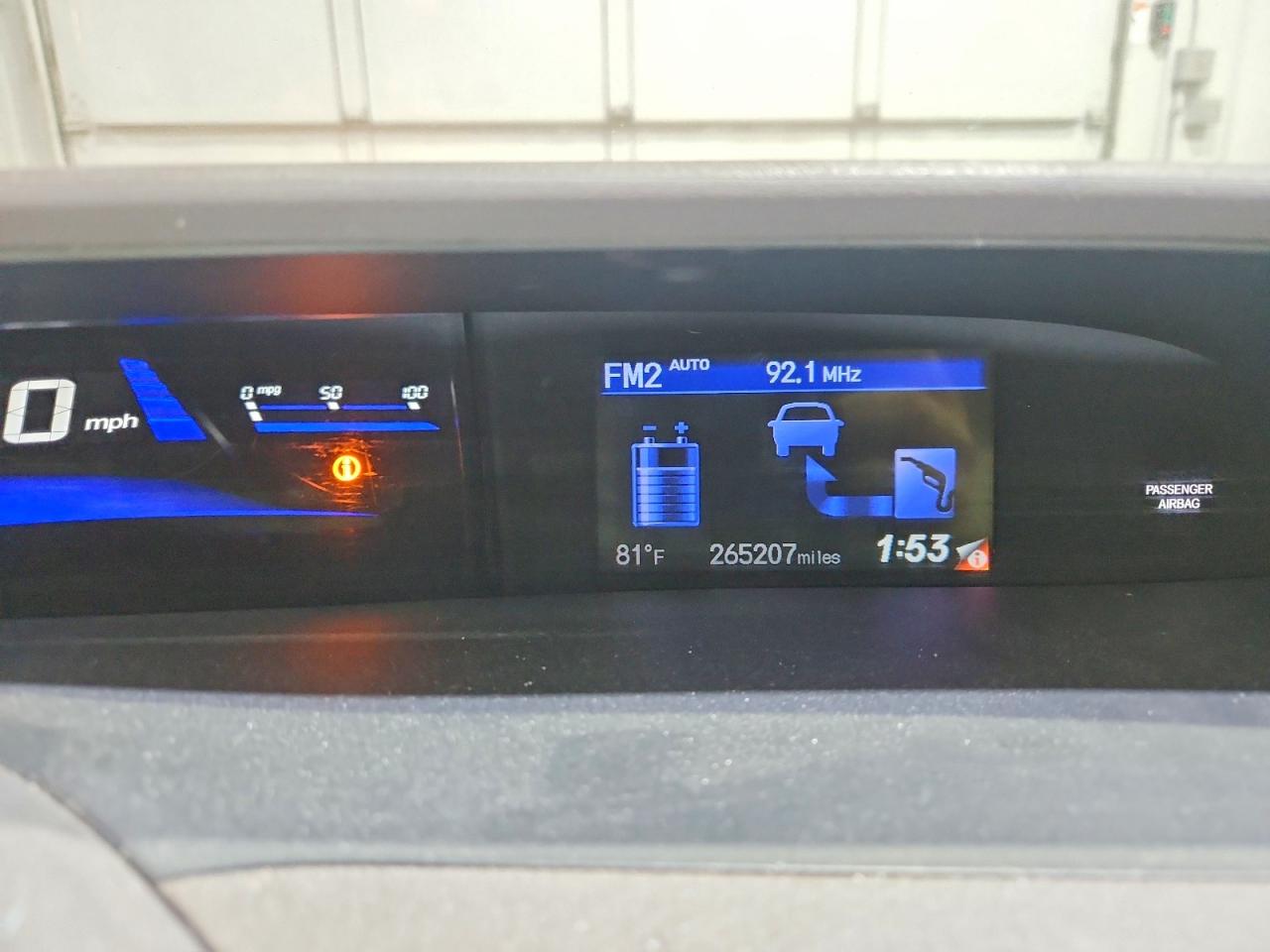 2012 Honda Civic Hybrid White vin: JHMFB4F23CS011165