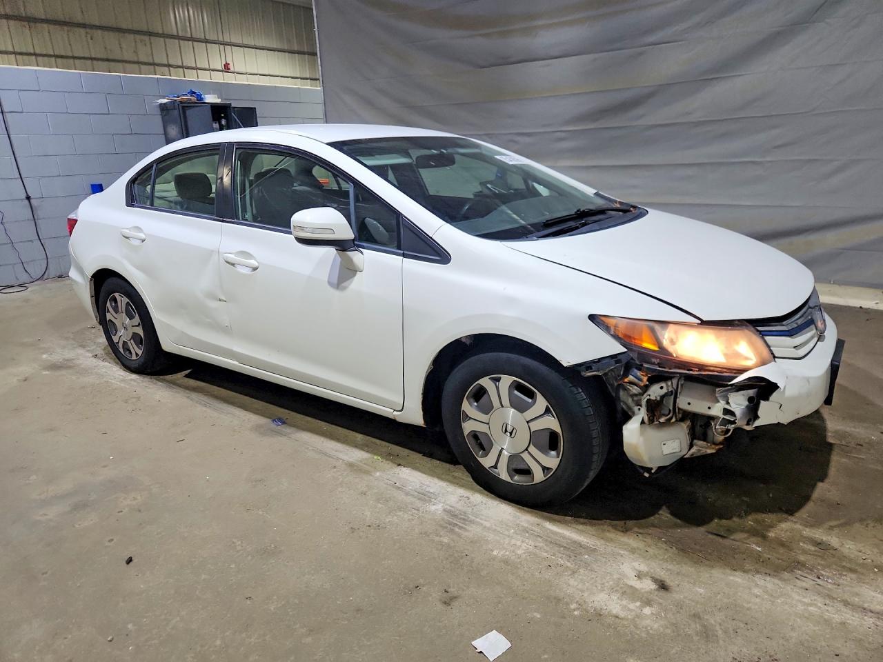 2012 Honda Civic Hybrid White vin: JHMFB4F23CS011165