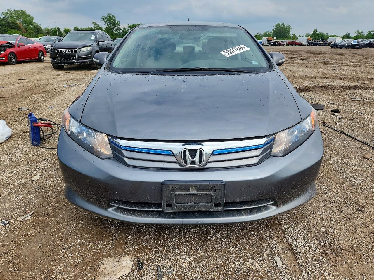 2012 Honda Civic Hybrid Gray vin: JHMFB4F24CS004029