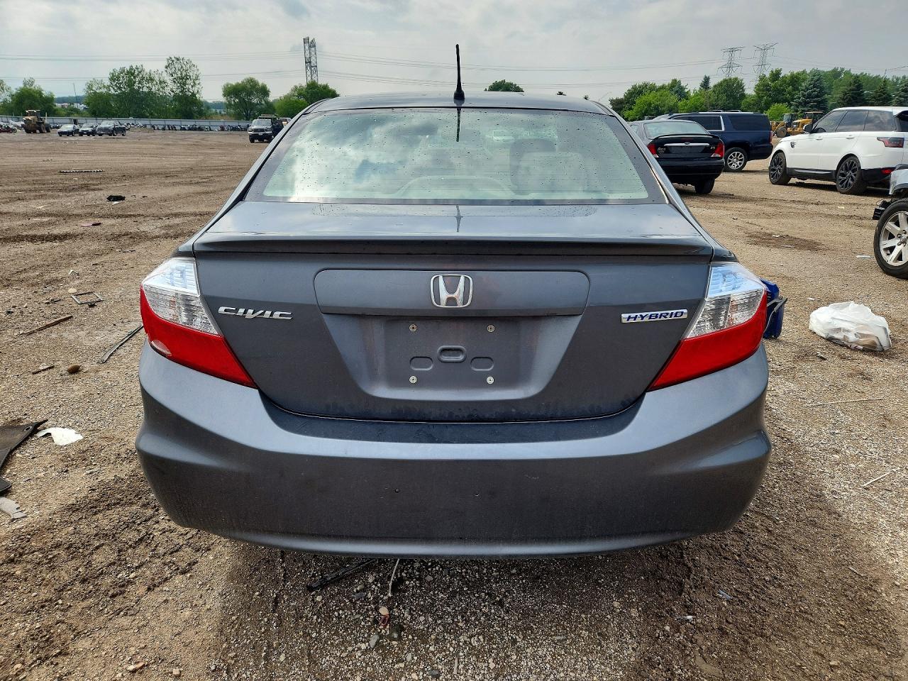 2012 Honda Civic Hybrid Gray vin: JHMFB4F24CS004029
