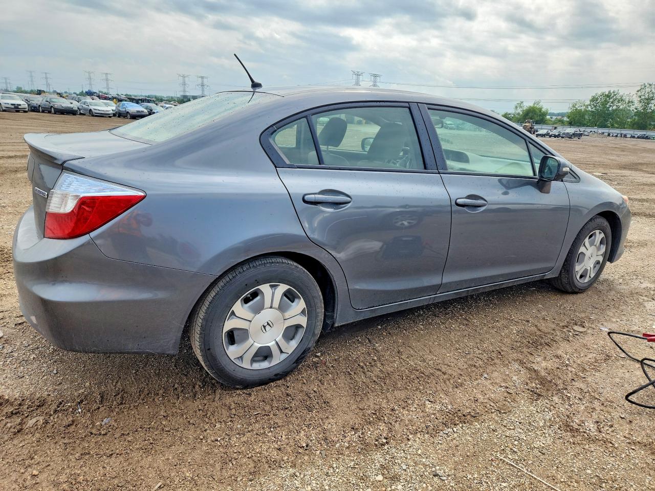 2012 Honda Civic Hybrid Gray vin: JHMFB4F24CS004029