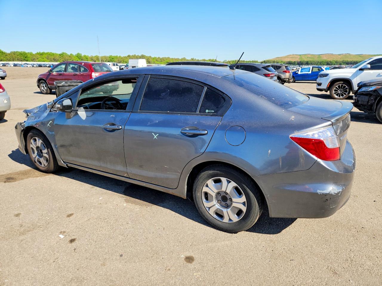 2012 Honda Civic Hybrid Silver vin: JHMFB4F24CS006704