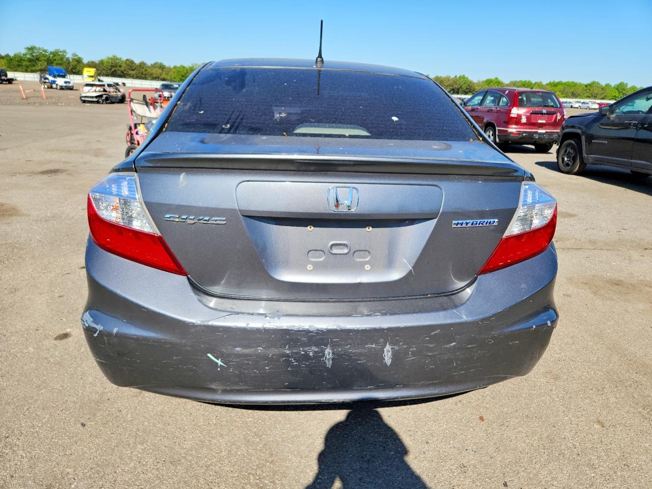 2012 Honda Civic Hybrid Silver vin: JHMFB4F24CS006704