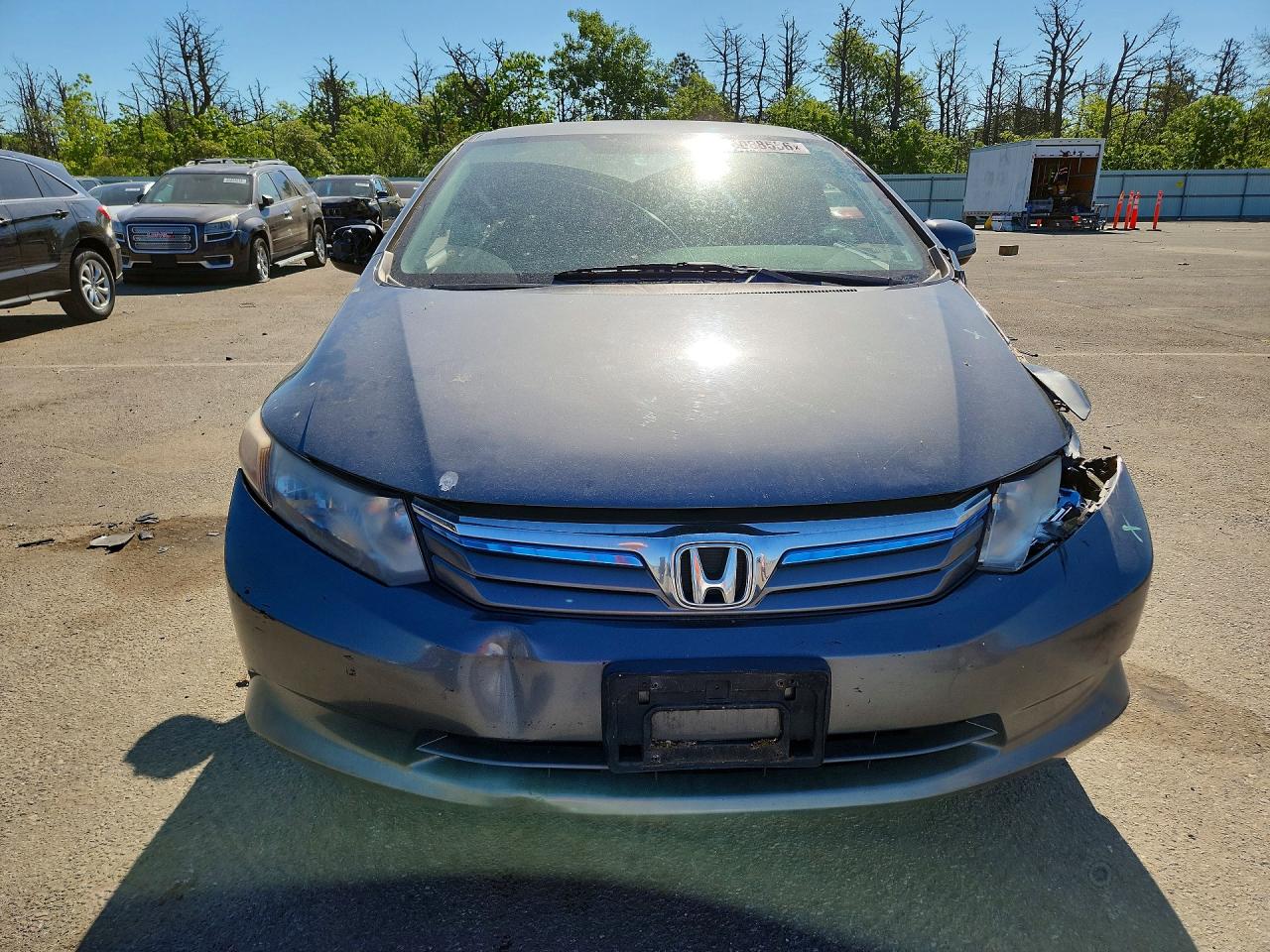 2012 Honda Civic Hybrid Silver vin: JHMFB4F24CS006704