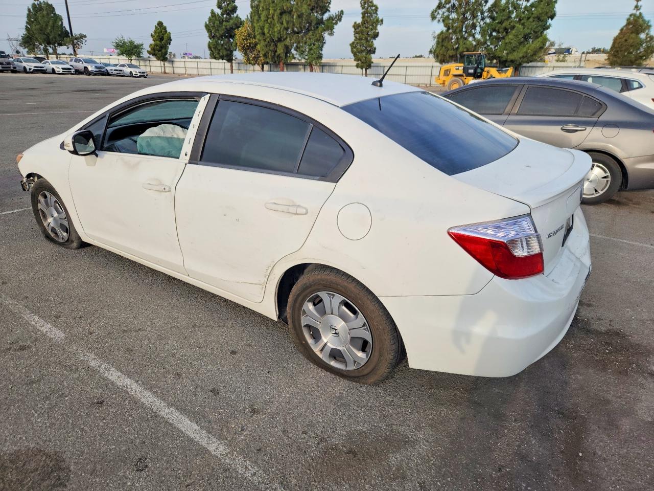 2012 Honda Civic Hybrid White vin: JHMFB4F24CS009537